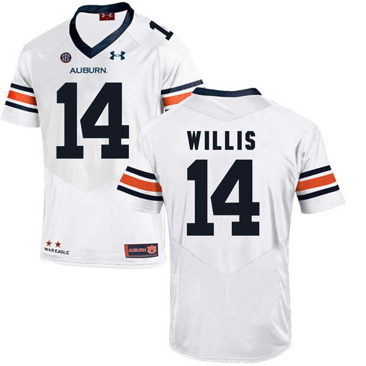 Auburn Tigers #14 Malik Willis White College Football Jersey DingZhi
